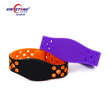 125 KHz Silicone EM ID Chip RFID Security Smart Card Bracelet for Plaza access control