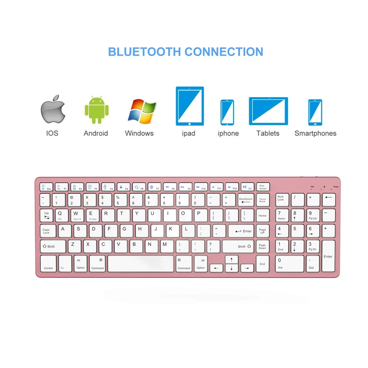 custom clavier azerty mini teclado bluetooth