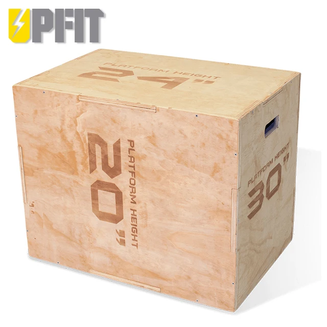 UPFIT Plyometric 3 in 1 Wooden Plyo Jump Box  Jump Box for Body Building Training