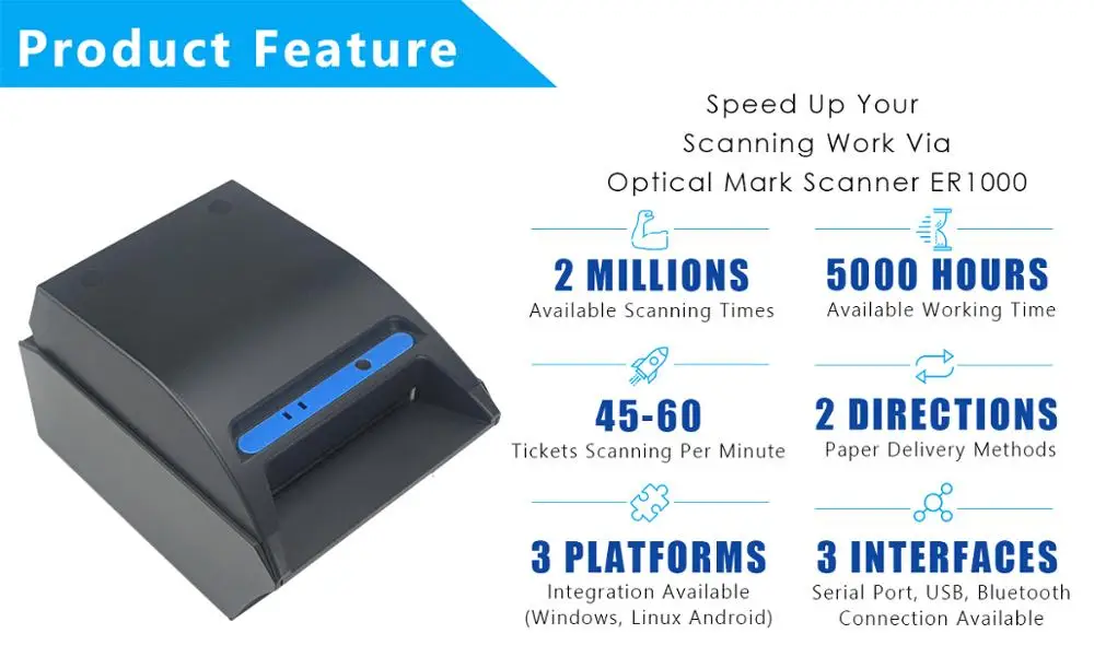 OCR Portable Document Scanner Lottery Ticket Reader Barcode Reader
