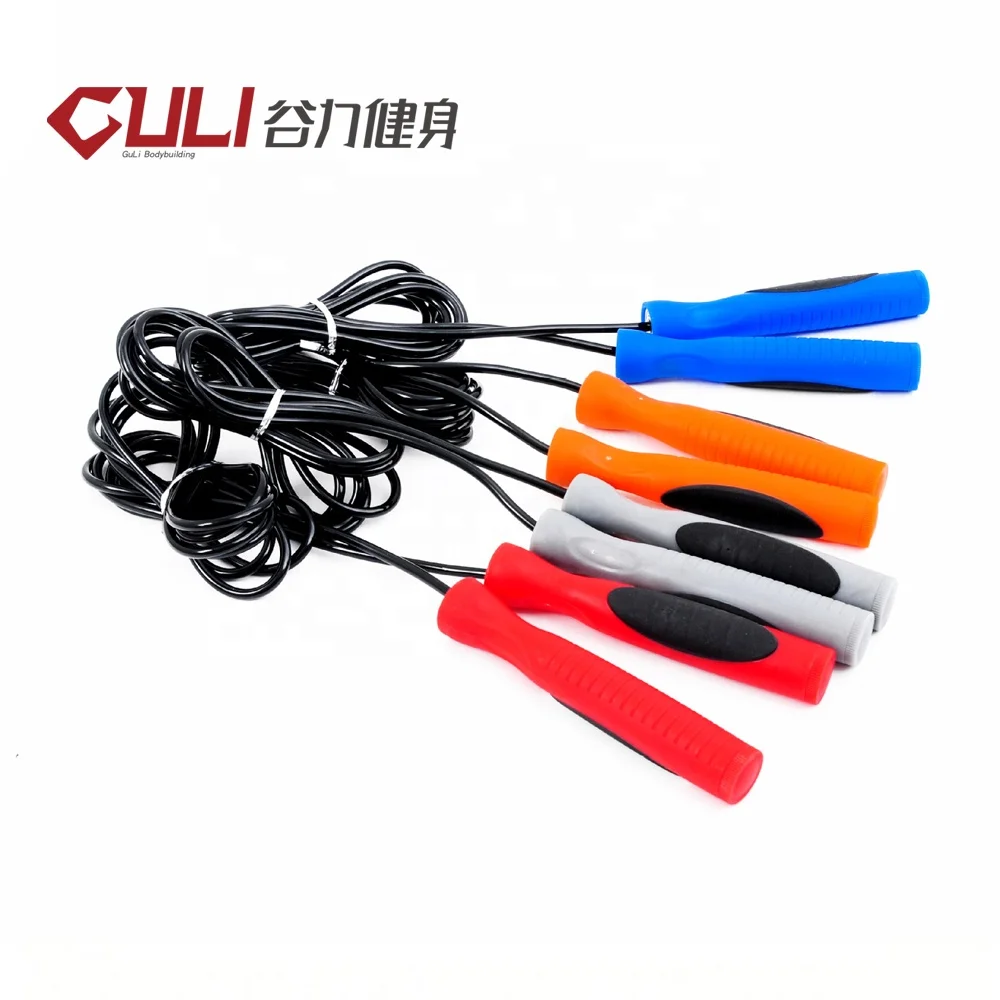 Горячая продажа Белая пластиковая ручка для фитнеса Jump Rope