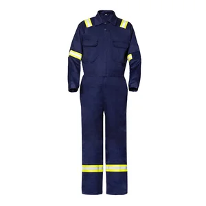 Workwear Antistatic Cotton Fr Made Special Quality Control Safety Reflective Coveralls for Men