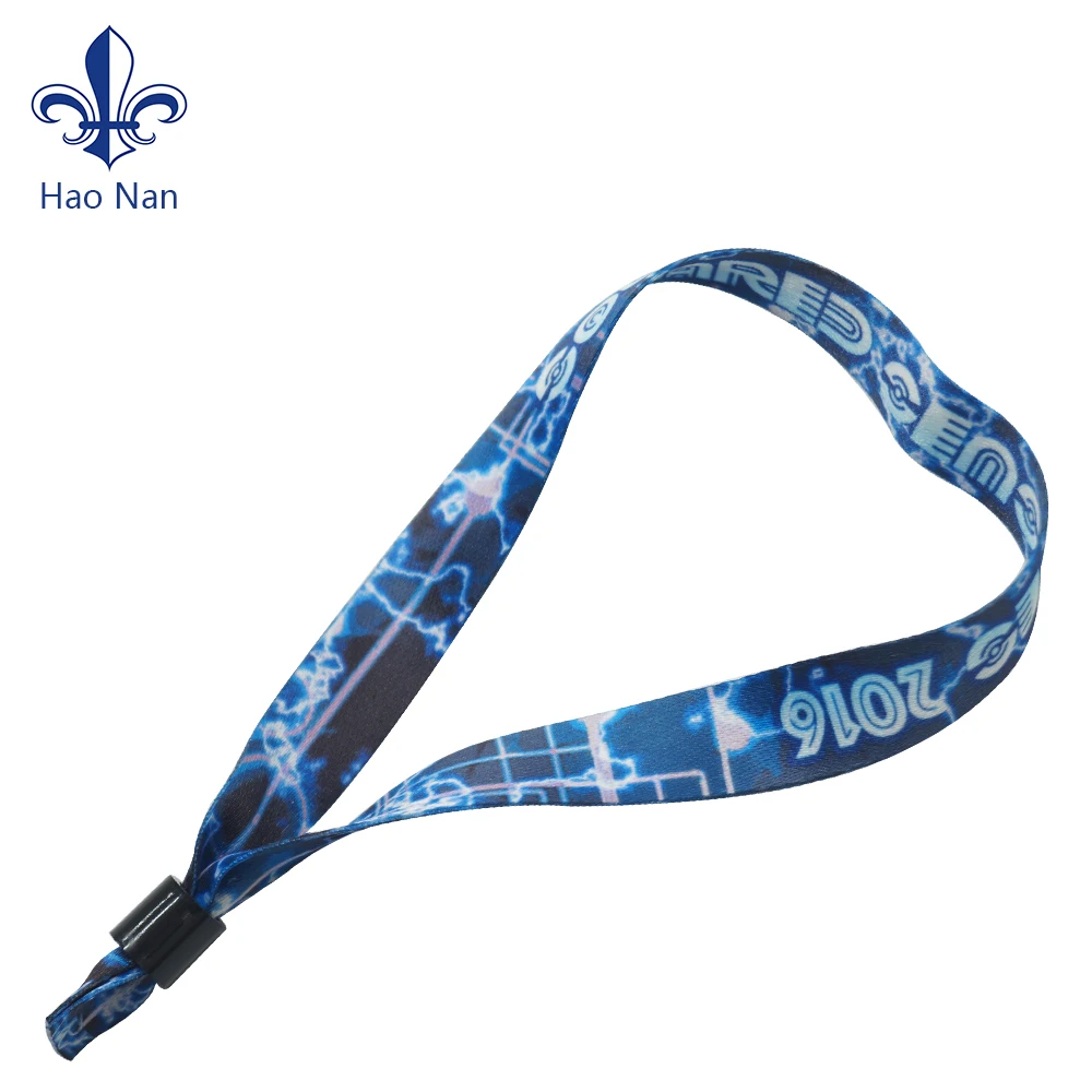 Настроить логотип печатных текстильных фестиваль ткань браслеты для деятельности