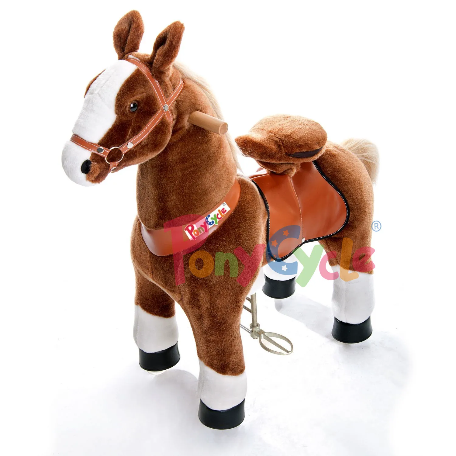 plush horse riding toy