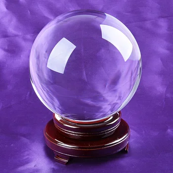 Large Clear Crystal Ball 150mm Quartz Sphere Orb Venue Decoration With ...