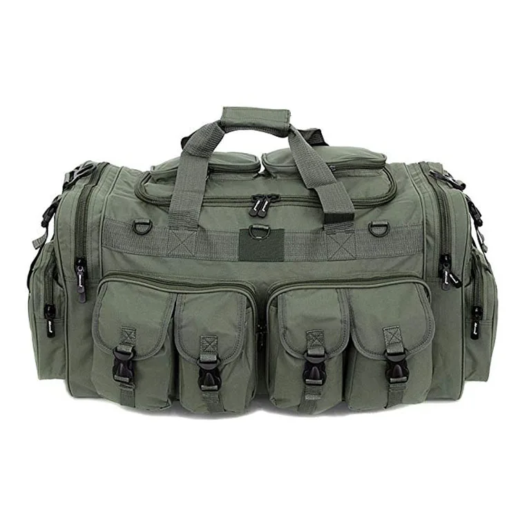 Tactical Canvas Duffle Bag 24 x 12 Camo Army Gym Recreational Travel Work