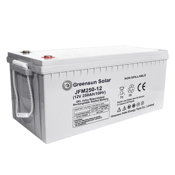 Rechargeable Batteries 12v 250ah Lead acid Gel Cell battery with competitive price