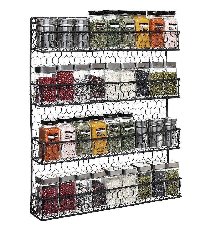 pantry cabinet with spice rack