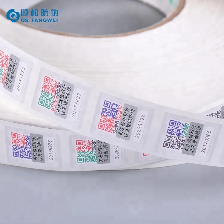 Подгонянный крен самоклеящийся стикер наклейка для печати, клей безопасности этикетка со стираемым покрытием