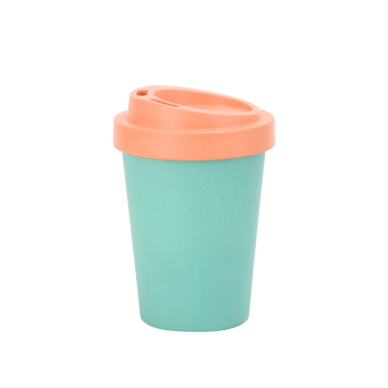Reusable Bamboo Fiber Coffee Mugs with Silicone Sleeve Water Bottle