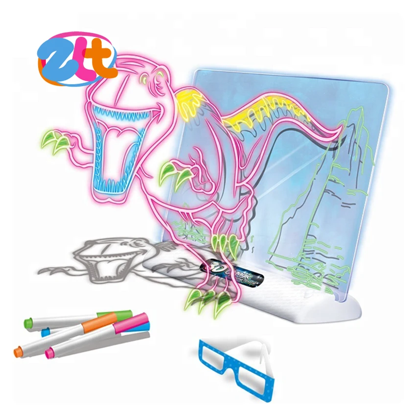 Kids Dinosaur Game 3d Magic Drawing Board - Buy Kids Dinosaur Game