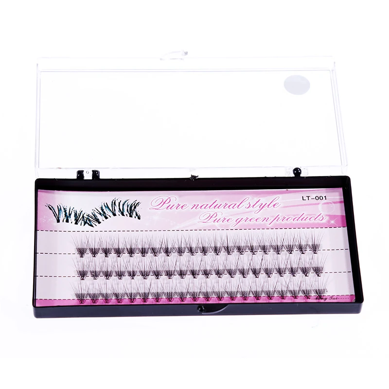 Натуральные накладные ресницы, 60 шт., 6-14 мм, индивидуальный кластер для макияжа, наращивание ресниц, накладные ресницы, нижние ресницы