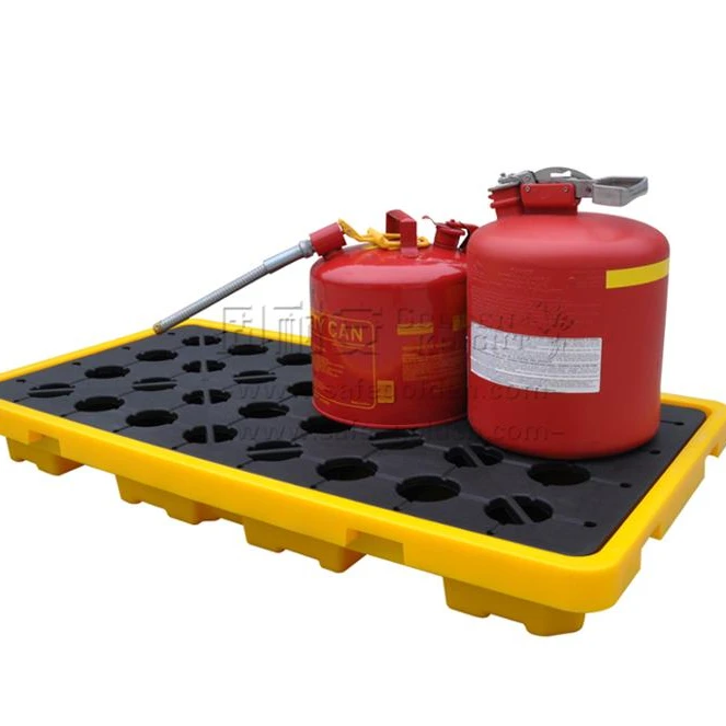 40L/60L//80L/120L/ 200lL spill containment tray polyethylene 2 Drum spill pallet industrial use