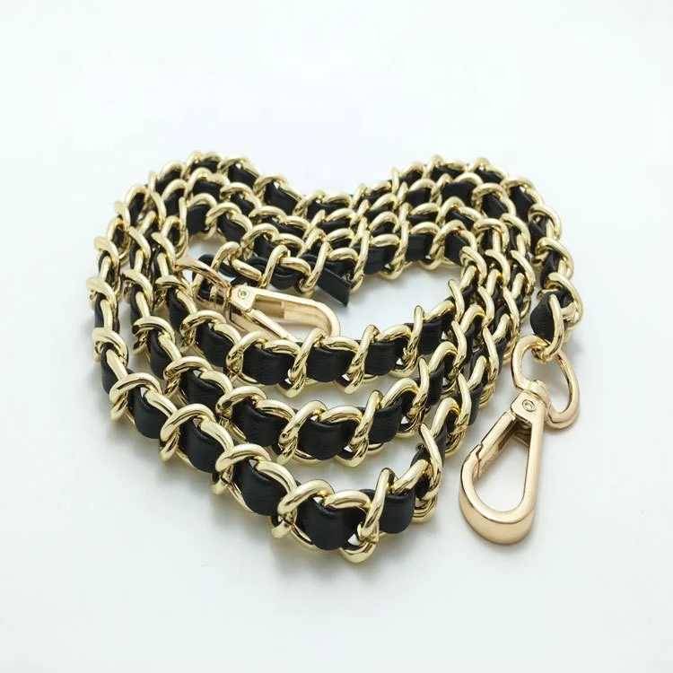 Zonesin 120cm Black Fake Leather Gold 