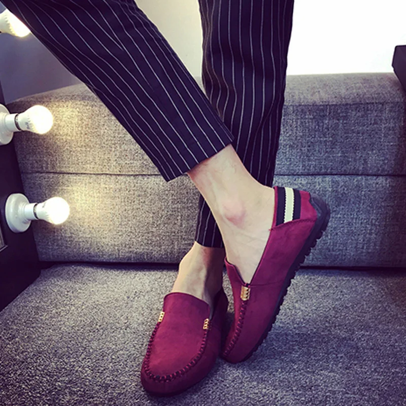 Men loafer shoes genuine leather cheap 
