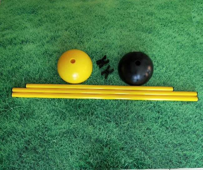 Base De Poteau De Drapeau Pour Entraînement Football | Stabilité Et Visibilité Jaune | Poteau D'Agilité 19,5 Cm