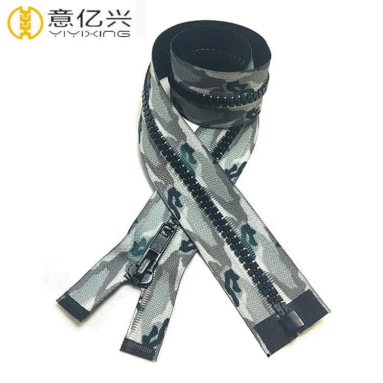 Common Size #3 #5 #8 #10 Plastic Zipper With Semi Auto Lock Slider
