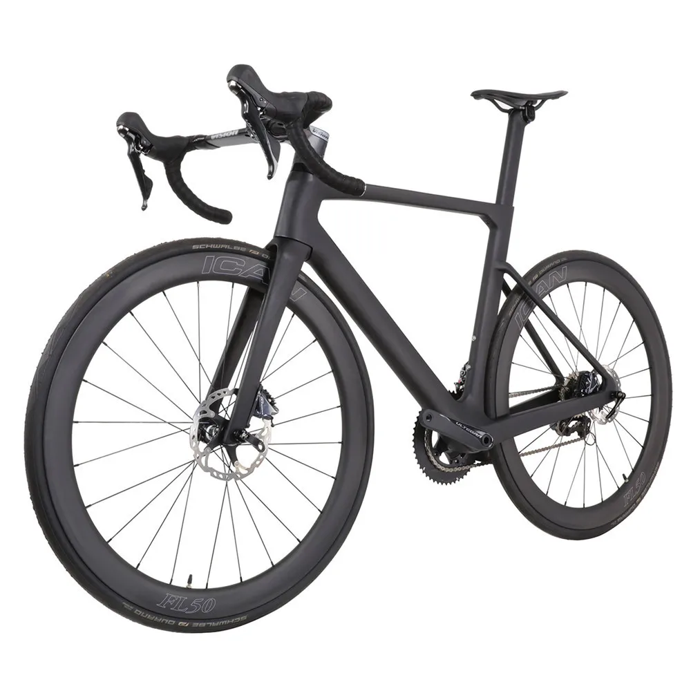 ICAN Carbon Road Disc Bike with Aerodynamic Frame & 3-Year