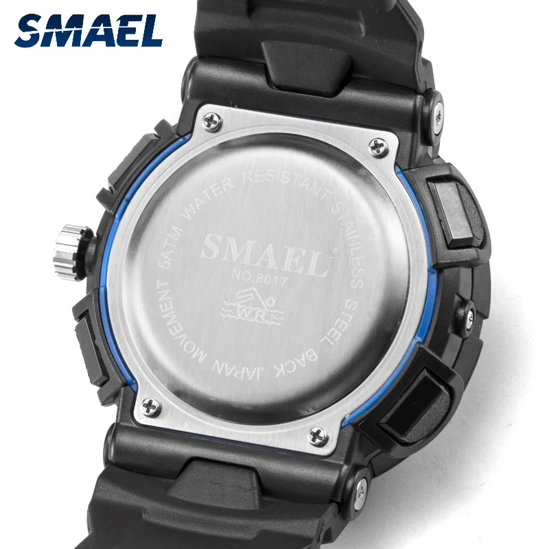 Новые спортивные водонепроницаемые часы SMAEL пластиковые наручные
