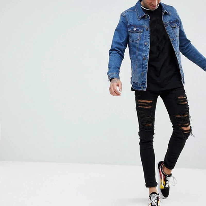 Пользовательские мужская одежда Демин куртка модный дизайн высокое качество OEM услуги фабрики мужские куртки