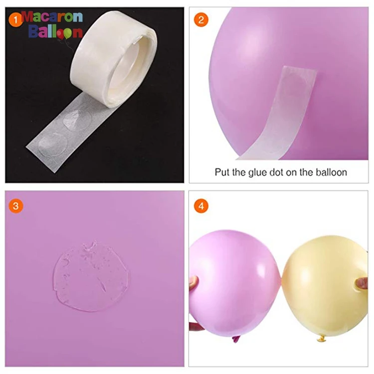 3 rolls balloon garland arch strip