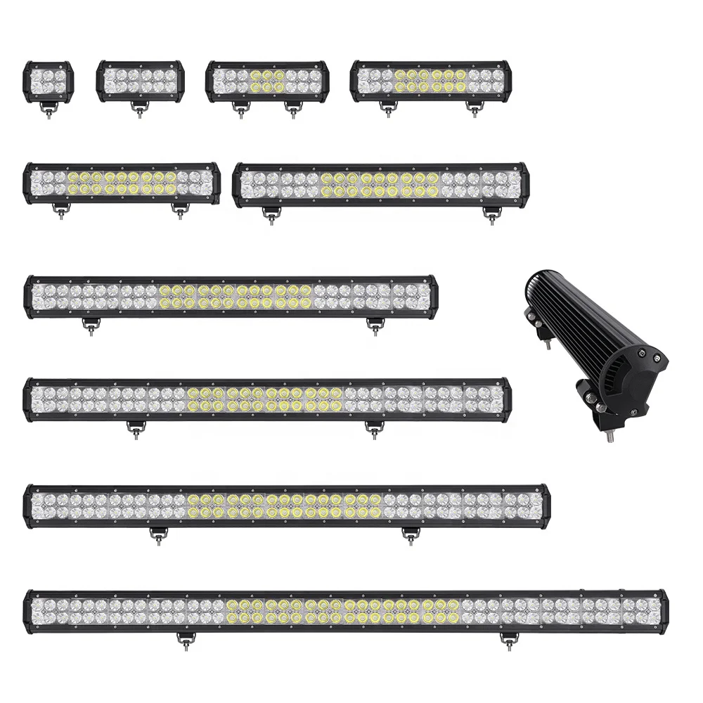 LOYO brand ! 4''~44'',18w~288w 10v-30v voltage IP68 waterproof rate 30000 hours lifetime double row light bars.