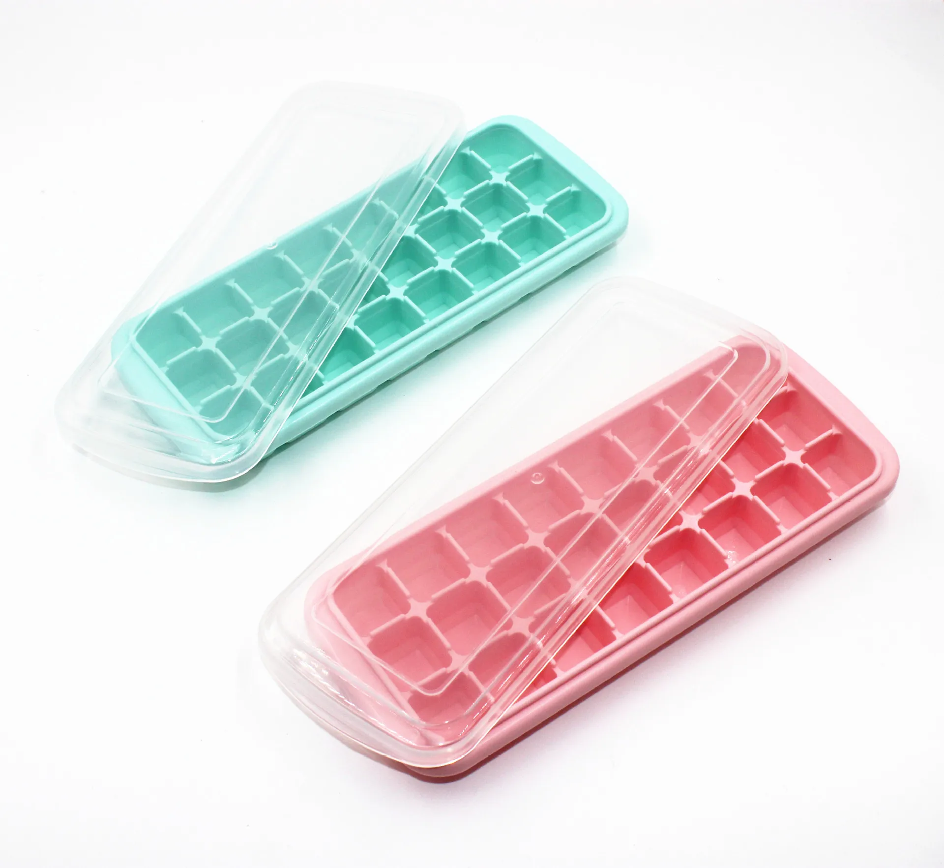 21 Shaped Cubes Each with Cover Easy Release Ice Cube Mold Containers Silicone Ice Cube Maker for Cocktail Whiskey Korlon 3 Pack Silicone Ice Cube Trays with Lid