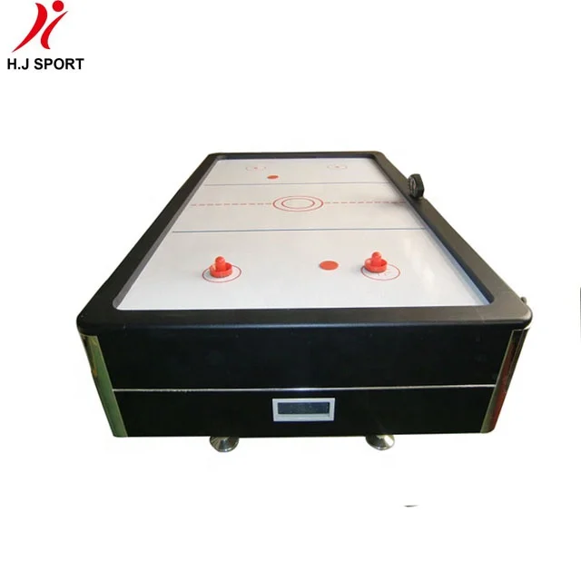 Herefun Hockey De Madera – Juego De Mesa Portátil De 35x22 Cm Con 20 Discos, Ideal Para Familia Y Viajes