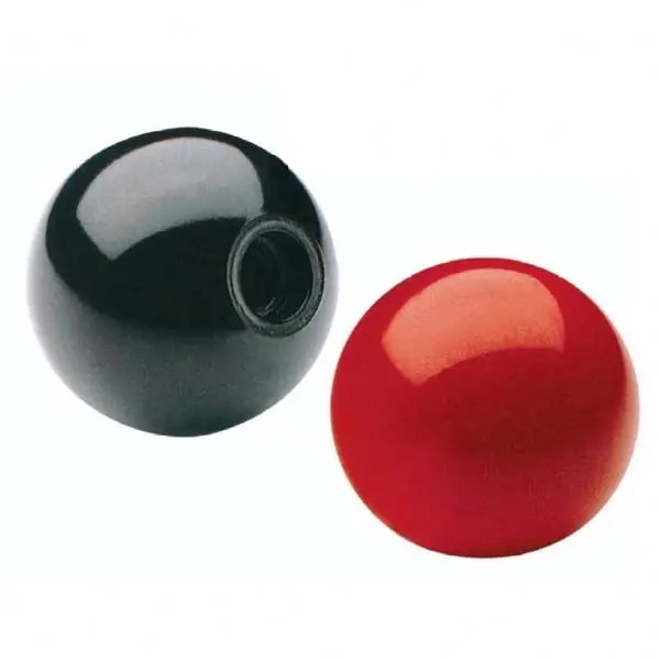 China Supplier star threaded round ball knobs round bakelite plastic knob Bakelite Plastic Black Ball Knob