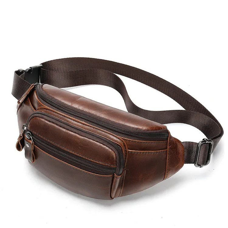 Multifunction Retro Mens Hiking Outdoor Chest Waist Bag