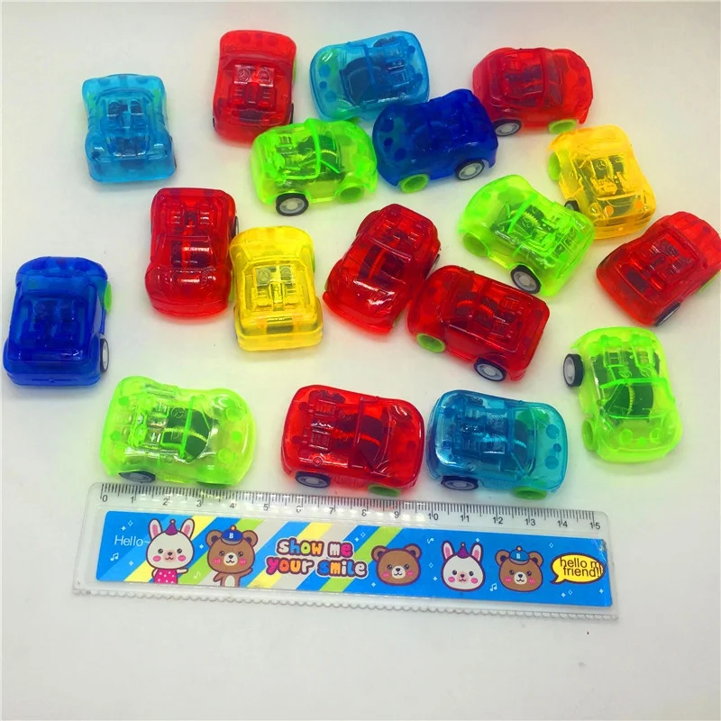 Mini Transparent Pull Back Toy Car Model Car Toys for Children Kids Baby Vehicle Toys