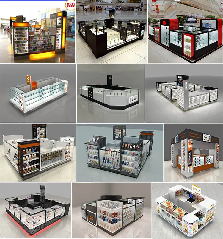 shopping mall cell phone accessories kiosk