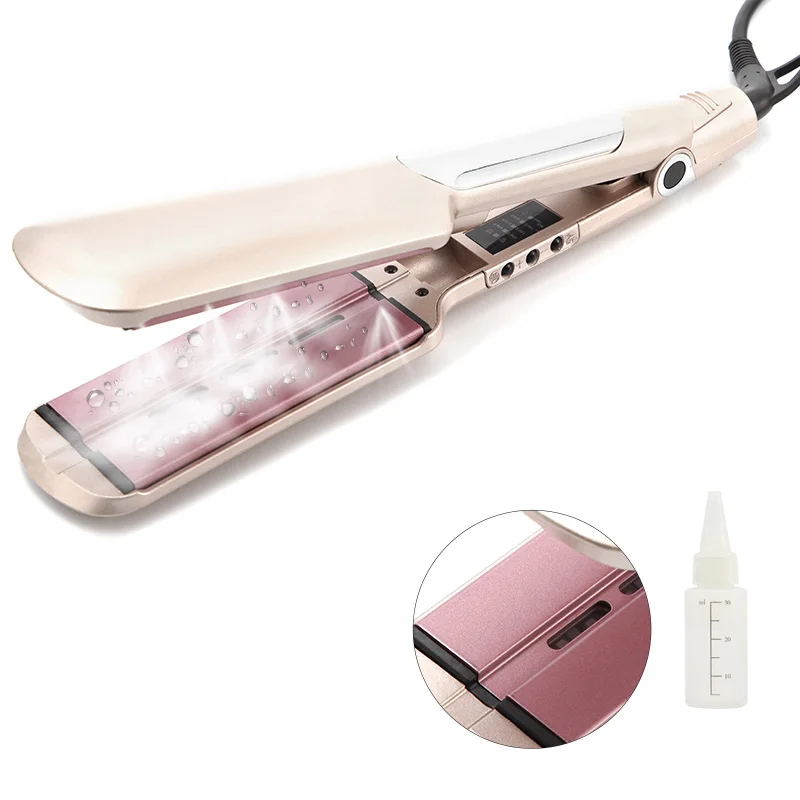 2 in 1 steam hair straightener