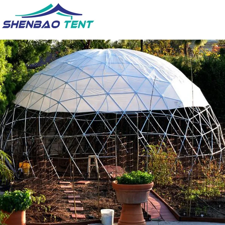 Weather Resistance Uv Protection Outdoor Geodesic Greenhouse Dome Tent