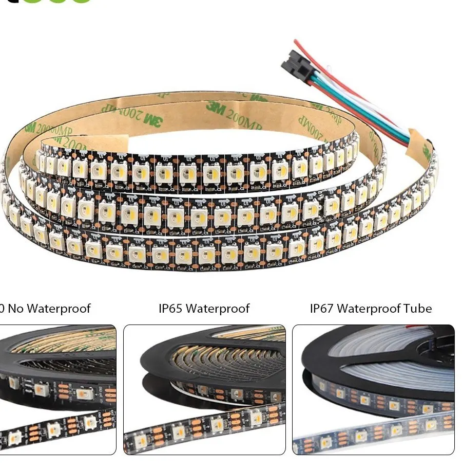 Cheap Led Neon Flexible Strip RGB White 2mm Thin Sk6812 5050 144leds Manufacturer Wholesale Advertising