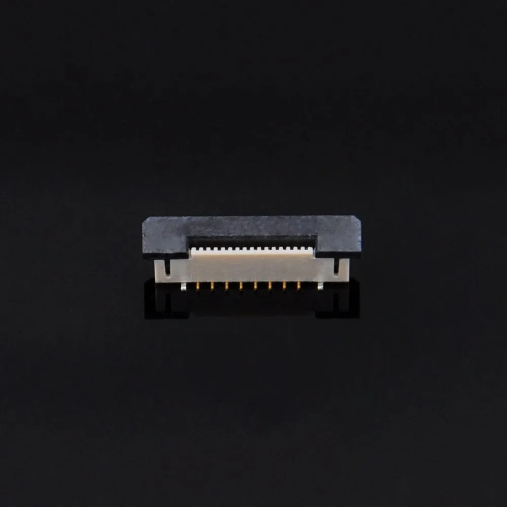 Low price 0.5mm pitch FPC/FFC connector H4.3 with wide lock gold-plating