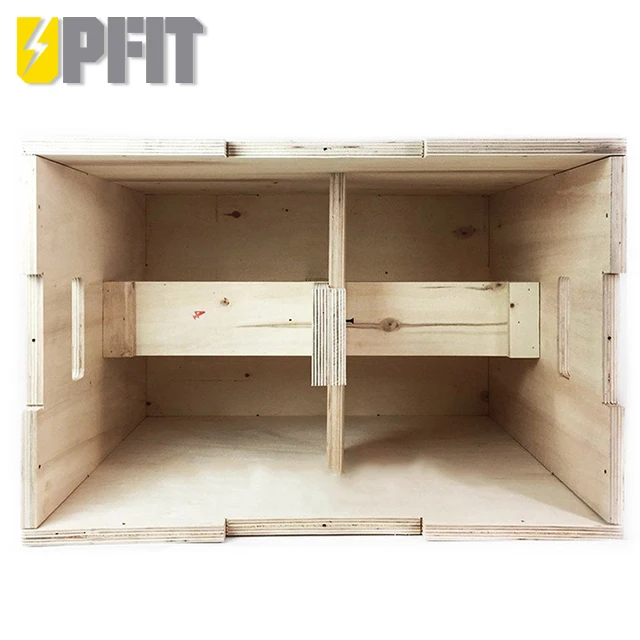 UPFIT Plyometric 3 in 1 Wooden Plyo Jump Box  Jump Box for Body Building Training