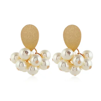 Wholesale Price New Style Pearl Earrings Stocks Selling at Cheap Price Fashionable Jewelry Trendy Model 2020 Women Earring