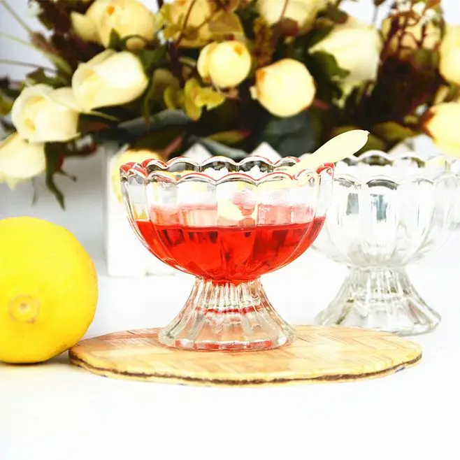 Buy Wholesale China Large Luster Amber Effect Beaded Edge Glass Salad Bowls  Decorative Serving Bowls For Salad Fruit & Glass Salad Fruit Bowl at USD  3.08