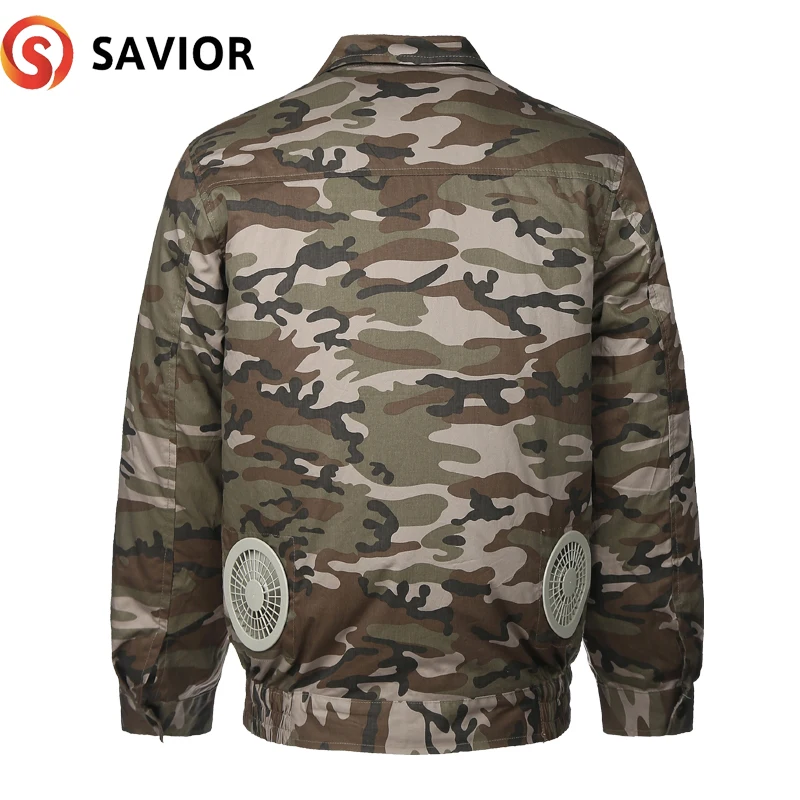2019 OEM summer workwear Cooling Air Conditioner camo jacket battery for outdoor hunting