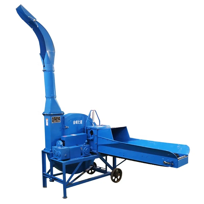 High Output Straw Bale Chopper Elephant Grass Cutting Machine Chaff Cutter Uganda