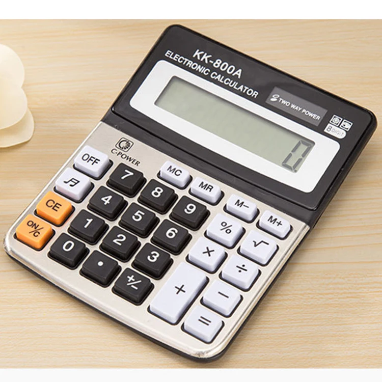 איכות גבוהה 12 digit Aluminum surface office desktop calculator