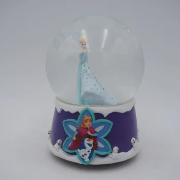 Musical Frozen Elsa and Anna Snow Globe Glitter Dome disney Authorized