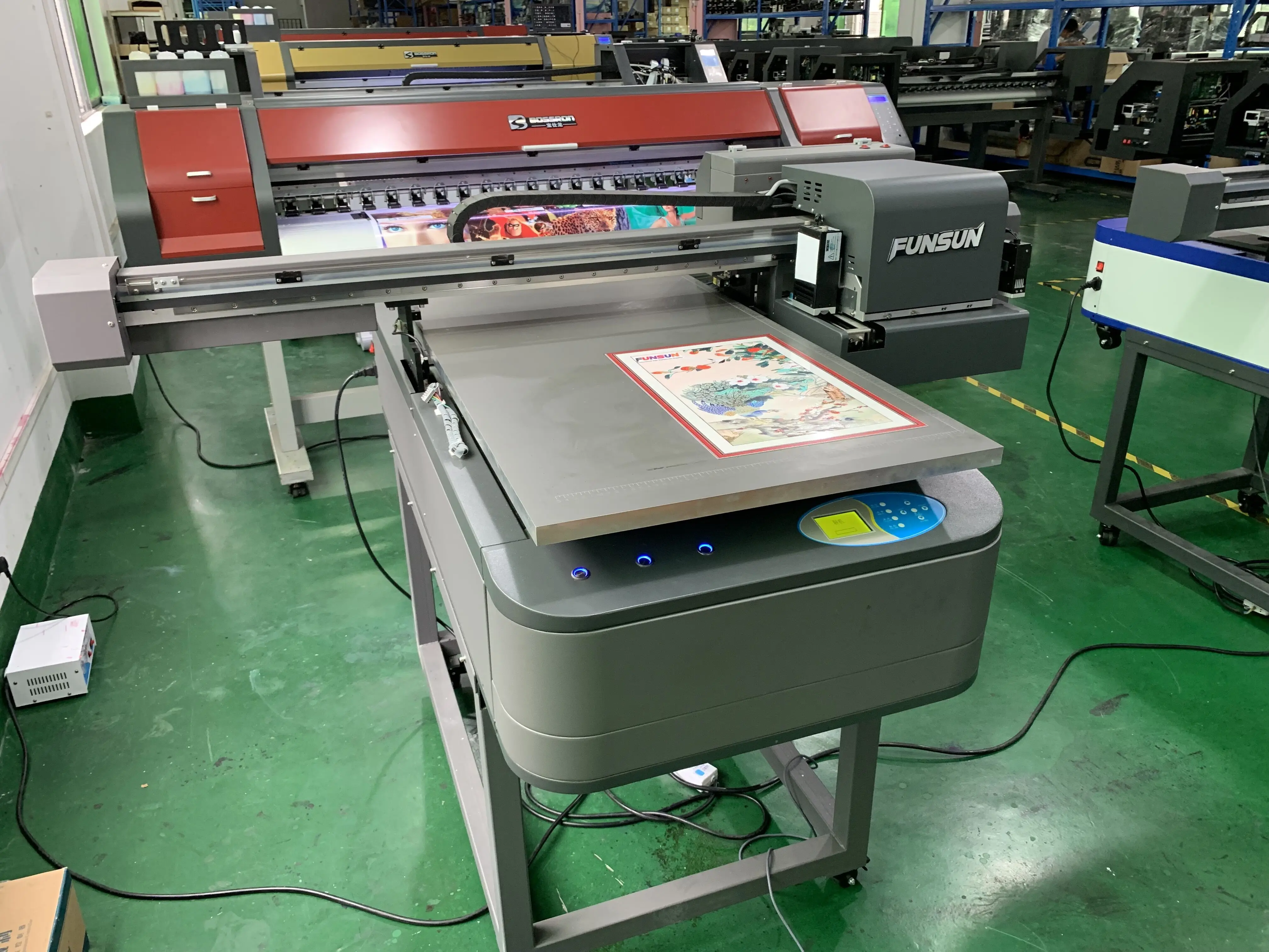 
Китайская Фабрика 6090 УФ планшетный печатный станок в наличии Funsun надежный поставщик 