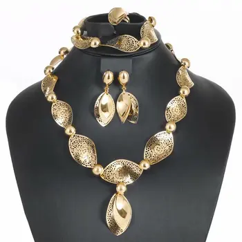 New arrival popular gold jewelry set high quality indian jewelry for women