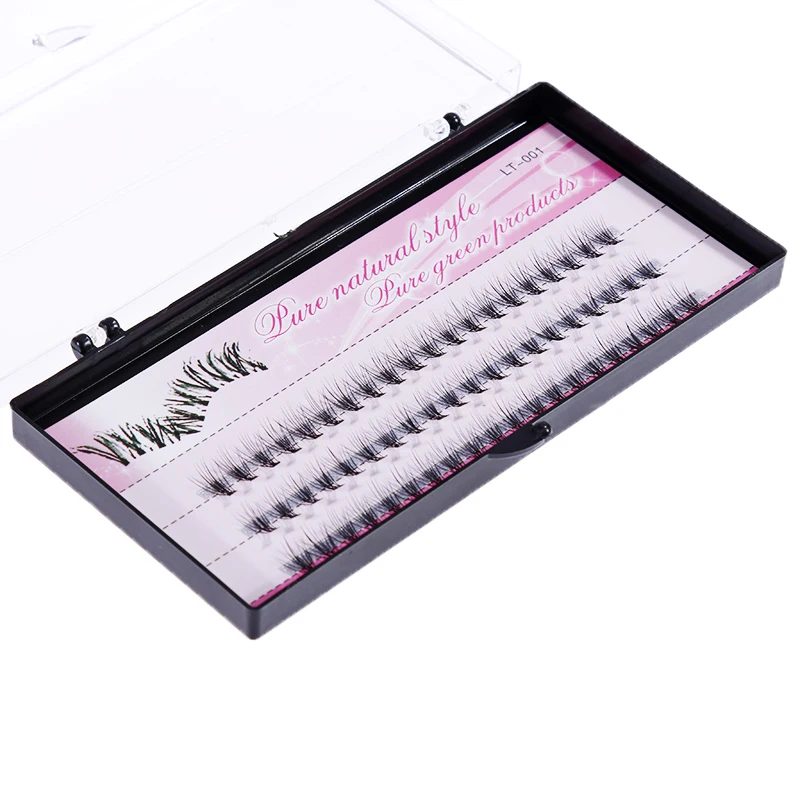 Натуральные накладные ресницы, 60 шт., 6-14 мм, индивидуальный кластер для макияжа, наращивание ресниц, накладные ресницы, нижние ресницы