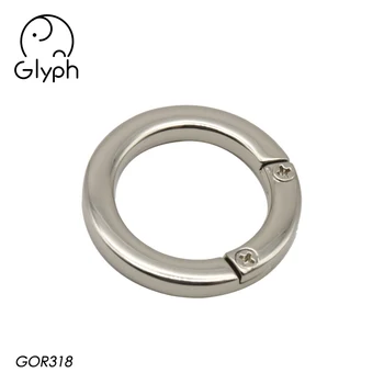Wholesale bag 1 inch metal O ring clip ring, spring ring, snap ring for bag accessories