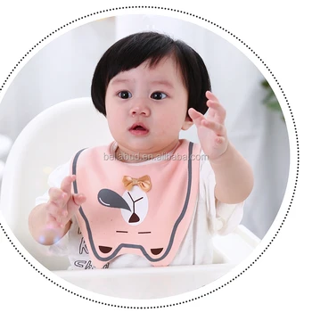 New Animal-Printed Cotton Baby Bib Waterproof Design for Babies