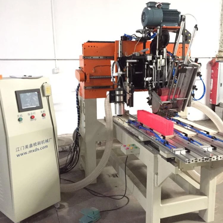 CNC New Condition High Speed 2 Axis 2 Drilling 1 Tufting Wood Brush Making Machine Industrial Brush Flat Brush Making Machine
