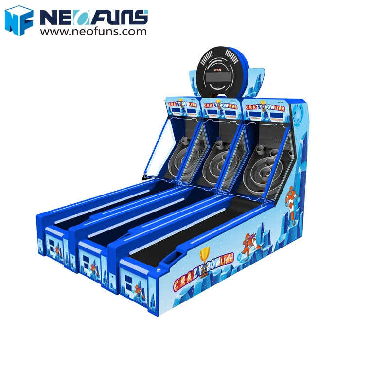 3 Players Coin Operated Game Machine Crazy Bowling Alley Roller Indoor Sport Arcade Games Machine